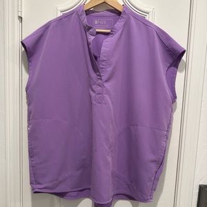 Figs size L Rafaela top and XL petite high waisted Zamora joggers in lilac dawn